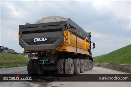 جدیدترین کمپرسی معدنی GINAF در وزن 100 تُن