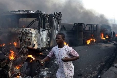 کشته شدن 9 تن در پی انفجار کامیون سوخت در نیجریه
