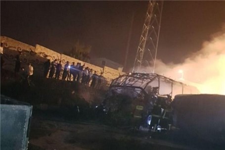 جزئیاتی از تصادف مرگبار اتوبوس و تانکر سوخت در سنندج
