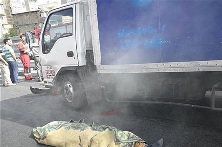 ترمز بریدن مرگبار کامیون در پاسگاه کوله سنگی زاهدان