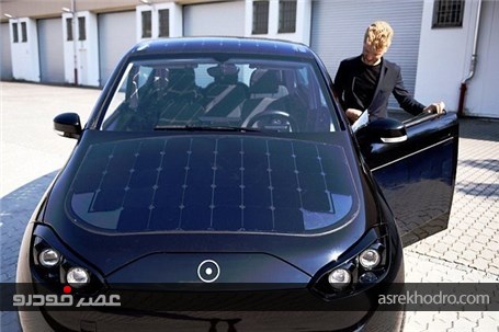 تصاویری از خودرویی با سقف خورشیدی