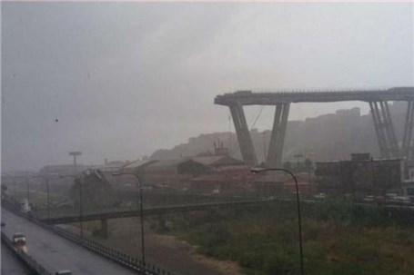 حادثه مرگبار ریزش پل در شمالِ ایتالیا