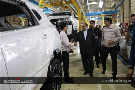 افتتاح خط تولید محصولات MG در صنایع خودروسازی فردا