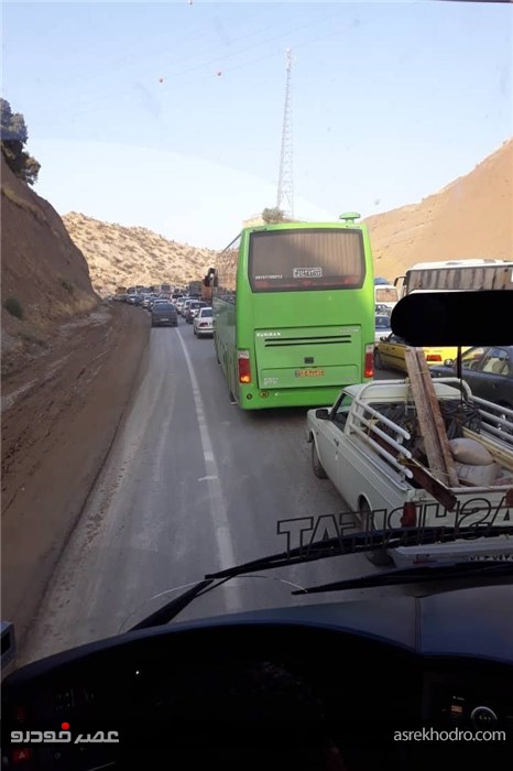 ترافیک سنگین در 70 کیلومتری مهران + عکس