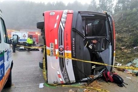 ۲۴ کشته و زخمی در تصادف اتوبوس در اکوادور