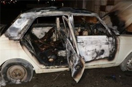 آتش گرفتن خودروی سواری در مشهد جان یک نفر را گرفت