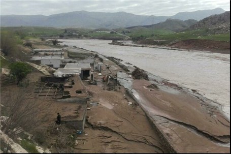 سیلاب ۲جاده خوزستان را مسدود کرد