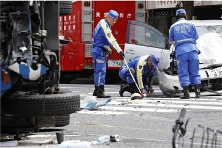حمله خودرو به عابران در ژاپن ۲ کشته و ۸ زخمی برجا گذاشت