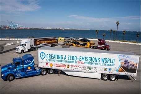 تولید کامیون هیدروژن سوز تویوتا با آلودگی صفر