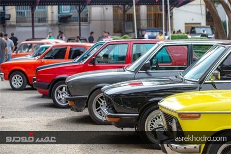 رژه خودروهای کلاسیک در ساری