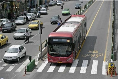 ممنوعیت تردد خودروهای پلاک سیاسی از خطوط ویژه اتوبوس