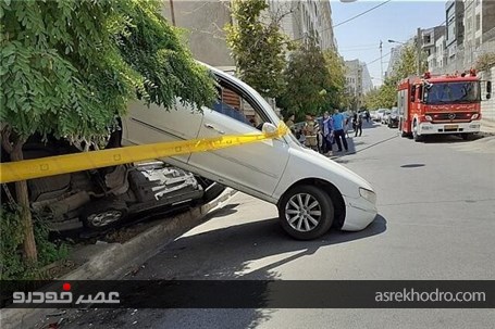 تصادف عجیب رانا و هیوندای در خیابان فرعی +عکس