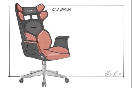 طرح اولیه نیسان از صندلی خودرو مخصوص بازی های رایانه ای