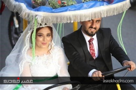 ماشین عروس متفاوت در سلیمانیه