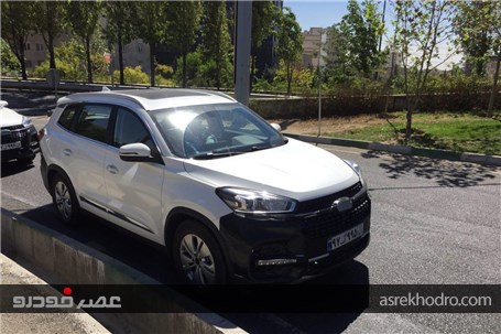 خودروی جدید بازار ایران در حال تست فنی در خیابان (