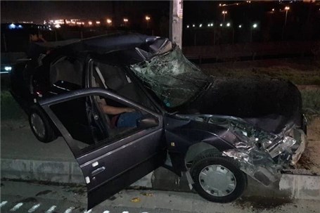 تصادف خونین 4 خودرو در غرب تهران