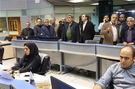 حضور حناچی در مرکز کنترل ترافیک تهران