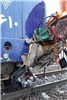 برخورد کامیون با قطار تهران-رشت ‌‌‌و جان باختن راننده + عکس