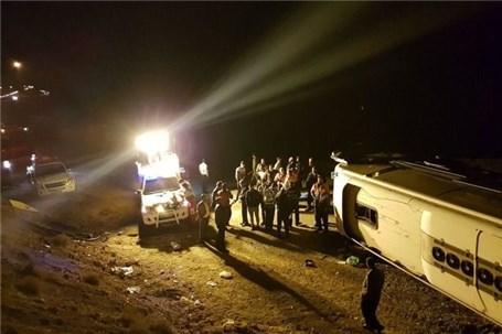 سانحه برای اتوبوس تهران-گنبد/ 19 کشته و 24 زخمی در سقوط اتوبوس به دره