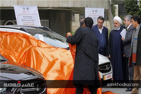 گزارش تصویری رونمایی از ۴ محصول بومی جدید ایران خودرو و سایپا توسط رییس جمهور