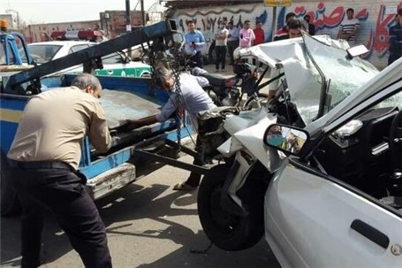مصدوم شدن 7 نفر در واژگونی خودرو در اتوبان قزوین- تهران