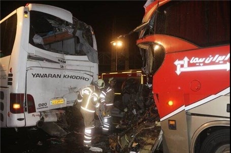 تصادف زنجیره ای در جنوب تهران ۱۷ مصدوم داشت