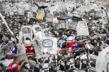 رسوب موتورسیکلت‌های فرسوده در ریه‌های شهر