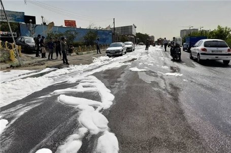 نشت بنزین در یکی از جایگاه های سوخت غرب تهران