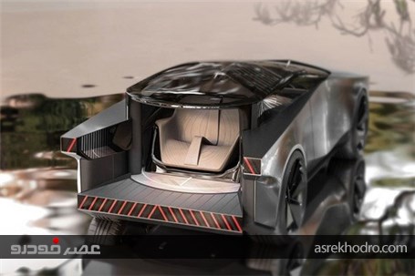اینفینیتی QX90 مدل 2028؛ کپی جالبی از سایبرتراک کمپانی تسلا +عکس