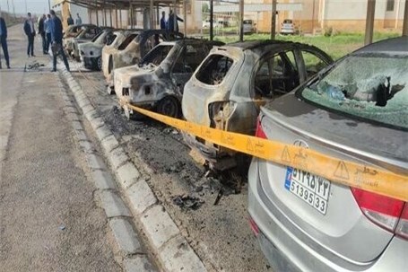 توضیح پلیس در خصوص آتش‌سوزی 11 خودرو در محوطه پتروشیمی ره‌آوران فنون ماهشهر