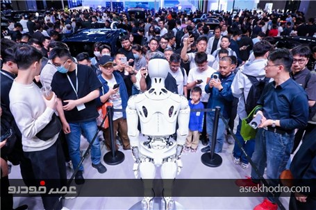 رونمایی از ربات انسان نمای Xpeng در نمایشگاه شانگهای