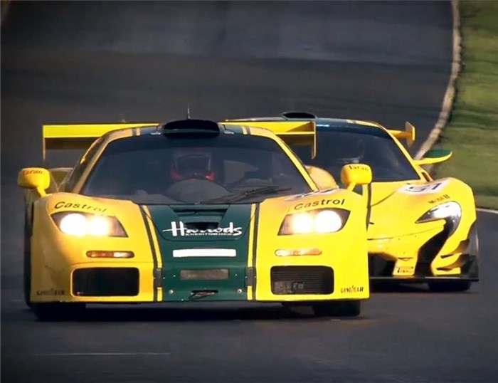 McLaren P1™ GTR meets the iconic McLaren F1 GTR
