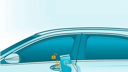 کلید مجازی روی تلفن همراه