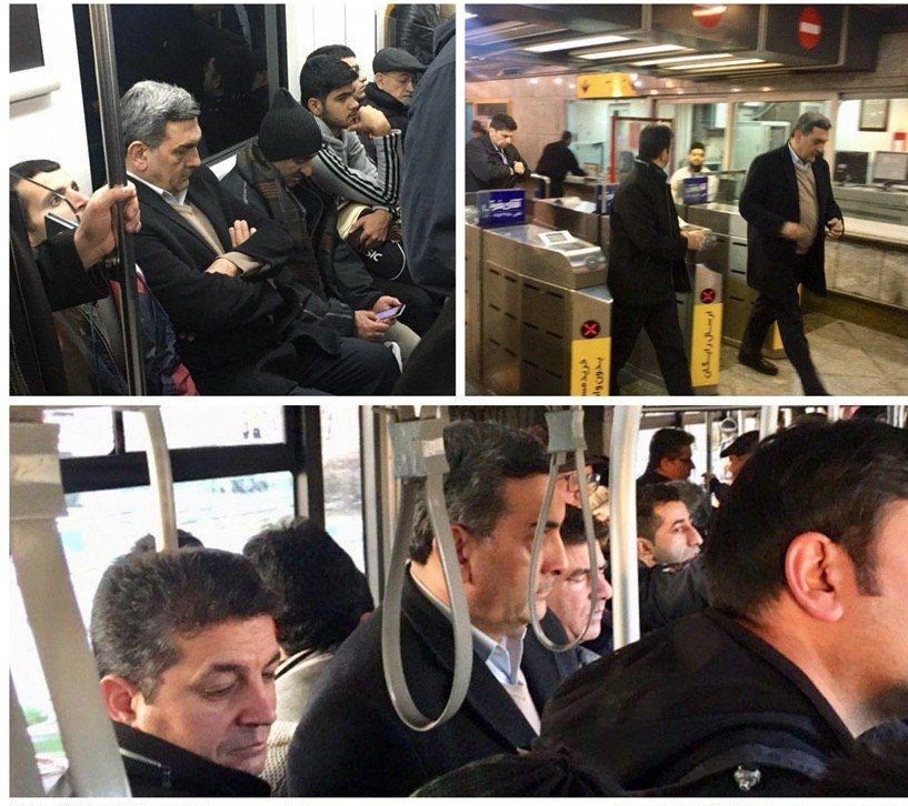 شهردار تهران با BRT و مترو رهسپار بهشت شد + عکس